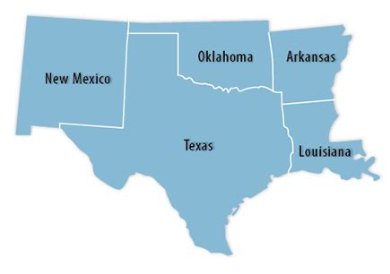 Map Of The Southwest Region - Maping Resources