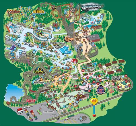 Canadas Wonderland Map Splashin Safari Park Map In 2019 Family ...