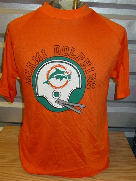 VINTAGE 1970s Miami Dolphins NFL football t shirt retro | Shirts ...