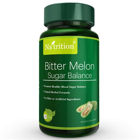 Bitter Melon Sugar Balance Capsules - Bitter Melon, Pomegranate ...