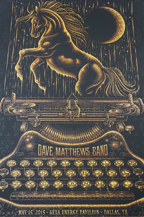 Dave Matthews Band - 2015 Todd Slater DMB Dallas poster