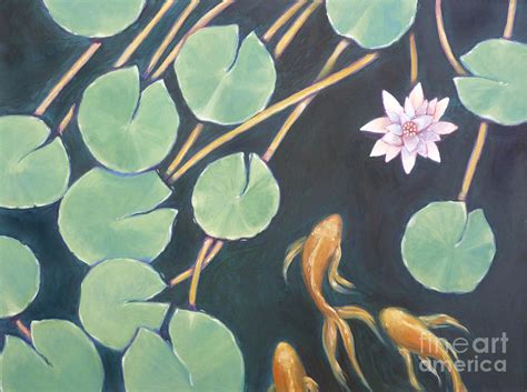 Lily Pad Pond Painting by Audrey Peaty - Pixels