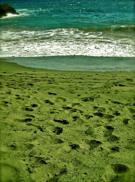 Around the World and back: Colours of the World | Green sand beach ...