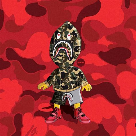 Bape Shark Wallpaper, Bape Wallpaper Iphone, S8 Wallpaper, Simpson ...