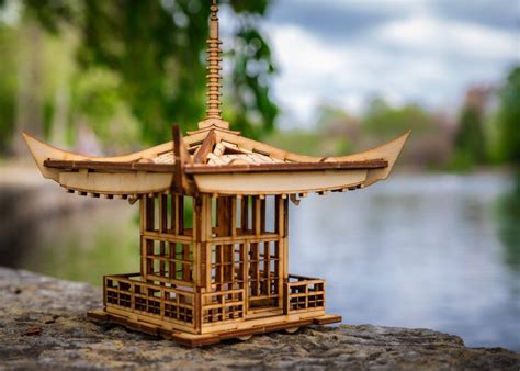 Lanterna della Pagoda giapponese Un mini 3D kit tè luce | Etsy Led Tea ...