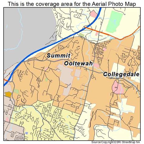 Aerial Photography Map of Ooltewah, TN Tennessee