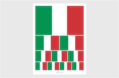 Italy Flag Sticker, Weatherproof Vinyl Italian Flag Stickers ...