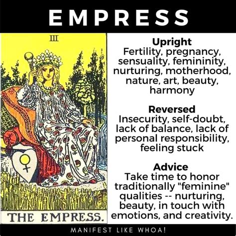 The Empress Tarot Card Meanings – Manifest Like Whoa!