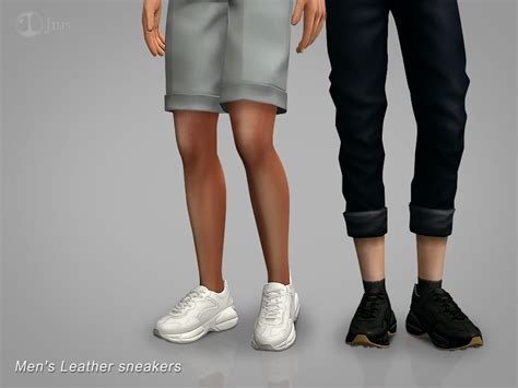 The Sims Resource - Jius-Men's Leather sneakers 01