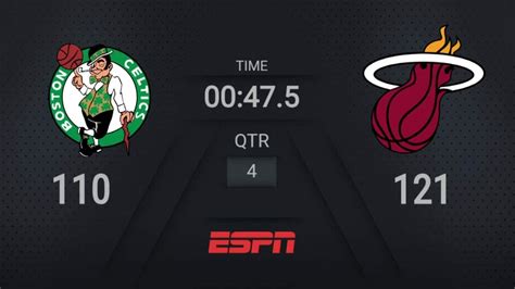 Celtics @ Heat | NBA on ESPN Live Scoreboard | #WholeNewGame ...