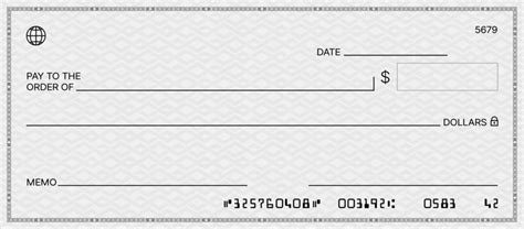 Bank Check Template