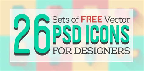 Free PSD Icons : 26 Vector Icon Sets | Icons | Graphic Design Junction