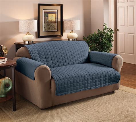 Innovative Textile Solutions 1-Piece Microfiber Solid Loveseat ...