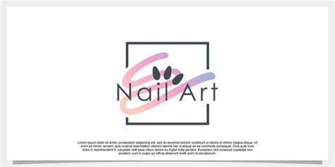 nail art studio logo design illustration 16081911 Vector Art at Vecteezy