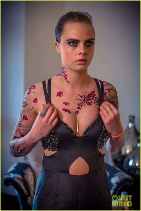 Cara Delevingne Gives Behind the Scenes Look at Met Gala 2015 Tattoos ...