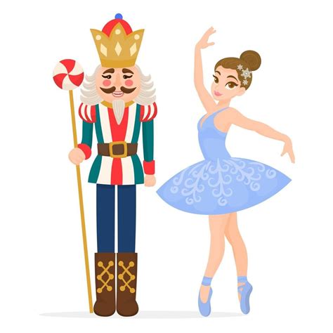 Beautiful nutcracker ballet characters. Christmas traditional ballet ...