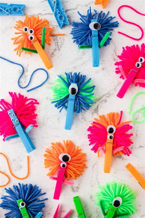 Clothespin Monster Craft - Kids Activity Zone