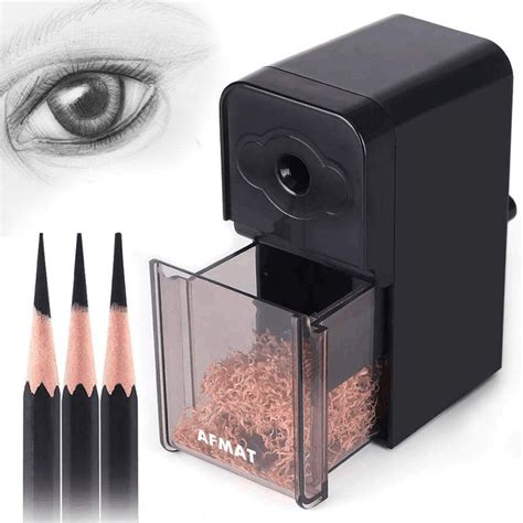 AFMAT Long Point Pencil Sharpener, Art Pencil Sharpeners, Charcoal ...