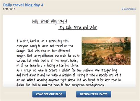 Daily Travel Blog - What's going on in Mr. Solarz' Class?