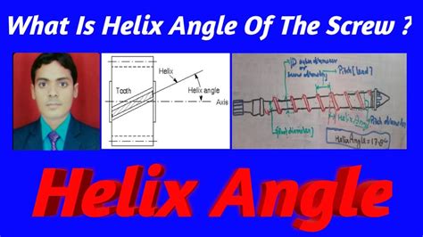 What Is Helix Angle Of The Screw ?. How To Calculate Helix Angle. - YouTube