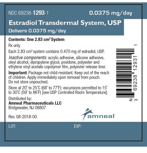 Estradiol Patch: Package Insert / Prescribing Information - Drugs.com