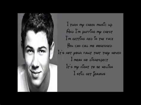 Jealous - Nick Jonas Lyrics - YouTube