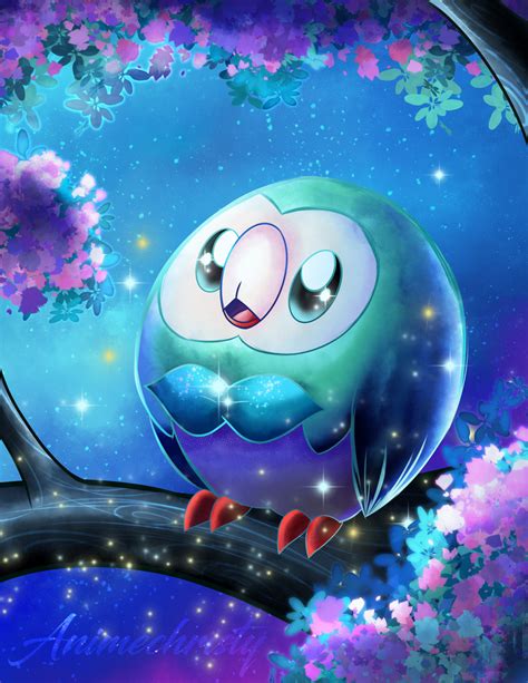 Shiny Rowlet by Animechristy on DeviantArt