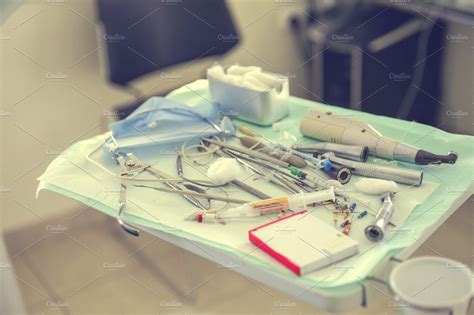 Equipment of a dentist | Health & Medical Stock Photos ~ Creative Market