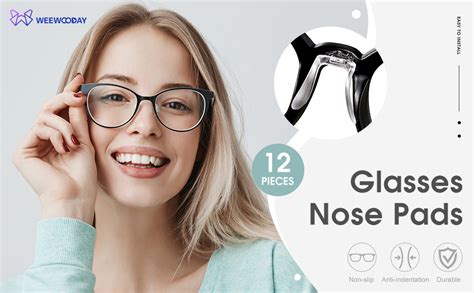 12pc U Shaped Eyeglasses Nose Pads Set | Anti-Slip Soft Nose Support ...