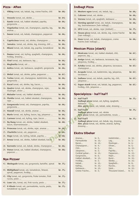 Kebab House Herning - Dagens Menu