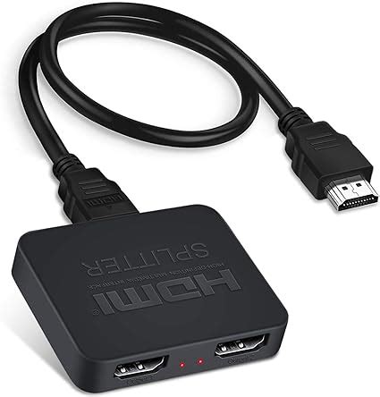 Amazon.com: HDMI Splitter 4K@60Hz, avedio links HDMI Splitter 1 in 2 ...