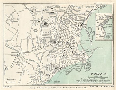 Penzance Map(1952)