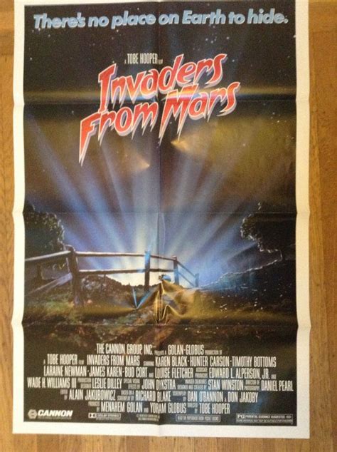 Original 1986 Poster for Invaders From Mars Sci Fi Movie