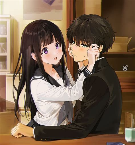 HD wallpaper: Hyouka, couple | Wallpaper Flare