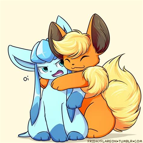 Glaceon & Flareon @FridayFlareon | Dibujos kawaii de animales, Fotos de ...