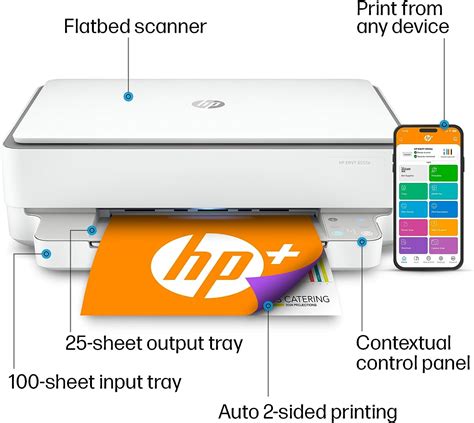 HP ENVY 6055e Wireless Color Inkjet Printer, Print, scan, copy, Easy ...