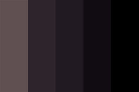 shades of black Color Palette