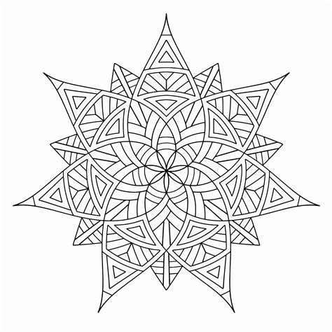 Cool Geometric Design Coloring Pages - Coloring Home