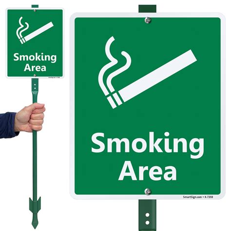 Smoking Area Signs