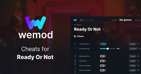 Ready Or Not Cheats and Trainers for PC - WeMod