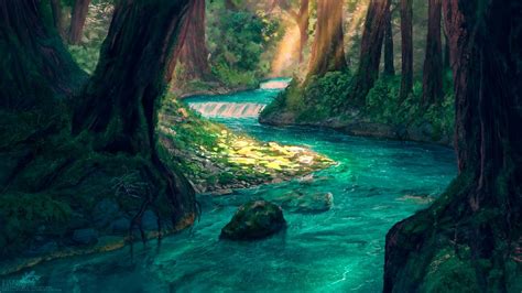 wallpaper engine Forest River animated free download - wallpaper engine