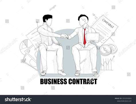 Business People Shaking Hands Business Vector Stock Vector (Royalty ...