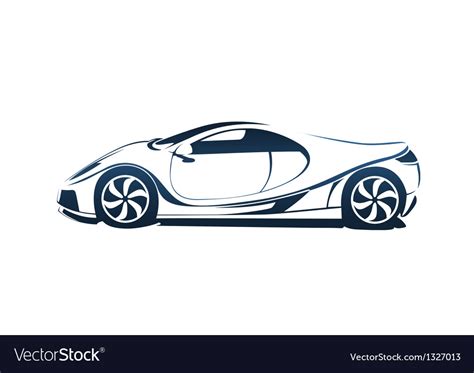 Speedy racing sport car Royalty Free Vector Image