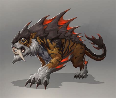 Sabertooth Concept Art - World of Warcraft: Dragonflight Art Gallery