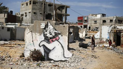 Banksy's Murals Turn Up In Gaza Strip : The Two-Way : NPR