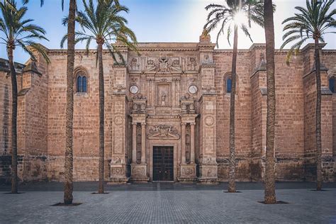 HD wallpaper: almeria, cathedral, medieval, architecture, spain, door ...