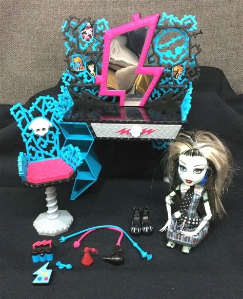 Monster High Frankie's Vanity Set (complete) with Frankie Doll~ See ...