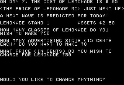 Lemonade Stand Images - LaunchBox Games Database