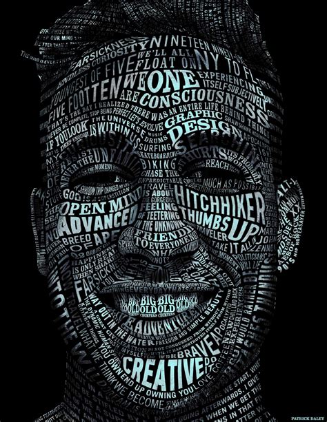 Daily Inspiration #1415 | Typography portrait, Typographic portrait ...