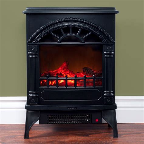 Northwest 21.5 in. Freestanding Electric Log Fireplace in Black-80 ...